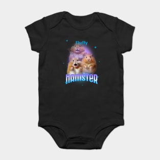 Cute Funny Fluffy Hamster Baby Bodysuit